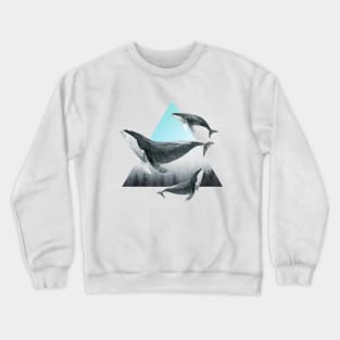 whales cross the sky Crewneck Sweatshirt